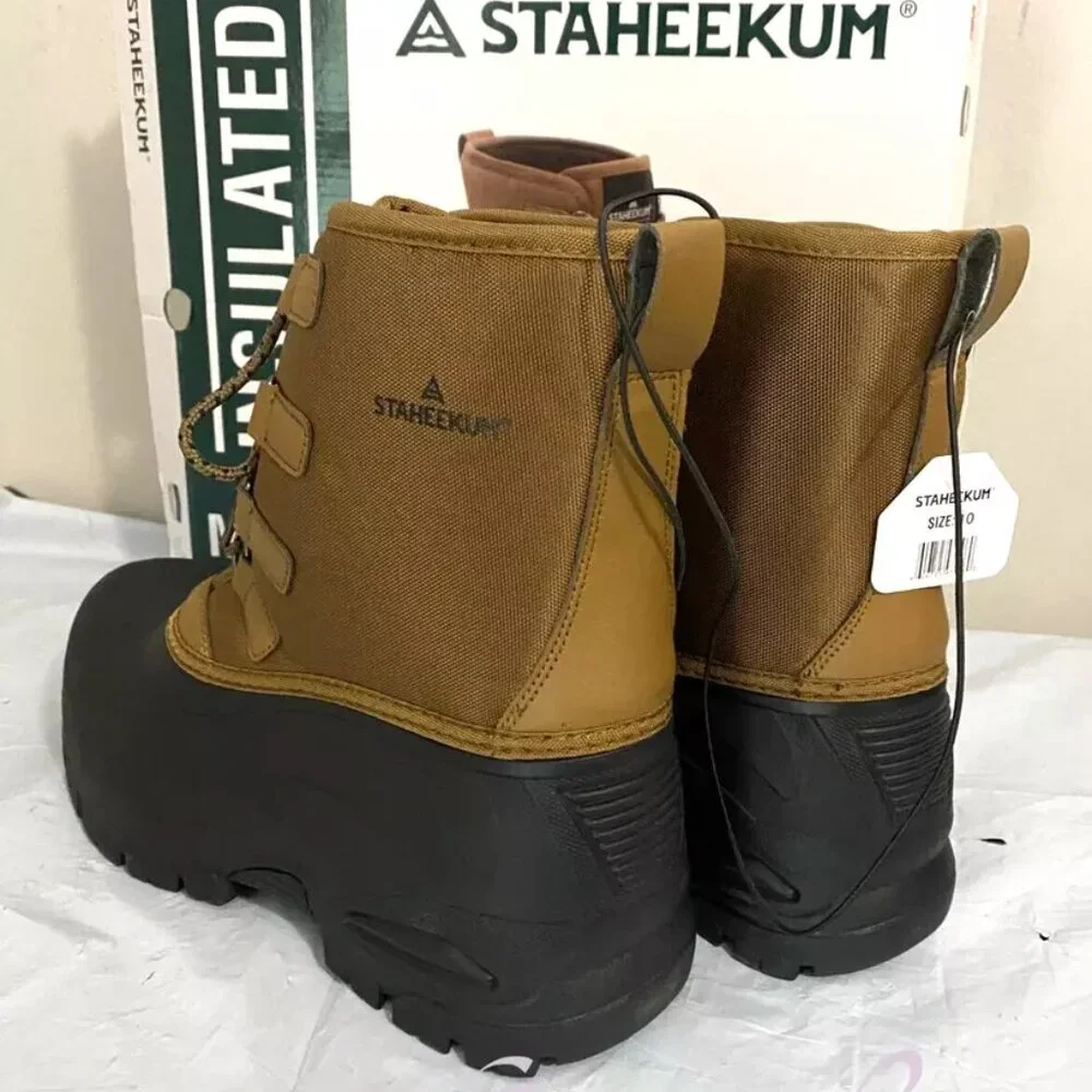 Staheekum Men's Memory Foam 3M Thinsulate Snow Boot